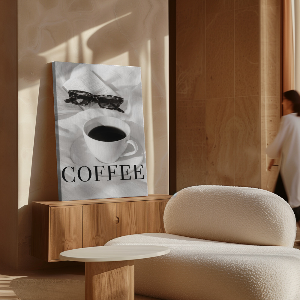 Lærred - Coffee in Bed over skab