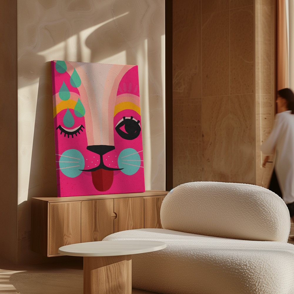 Canvas print - Neon! over cabinet