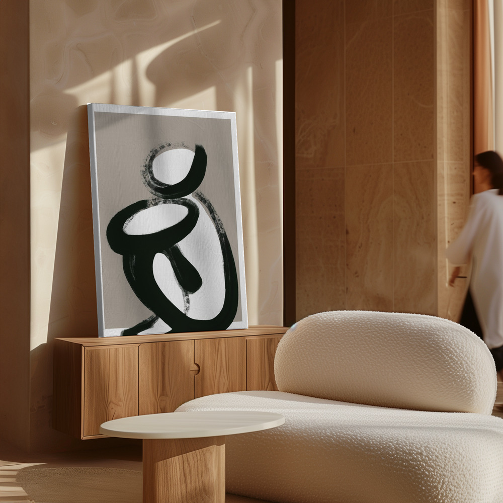 Canvas print - Sit And Wait over cabinet