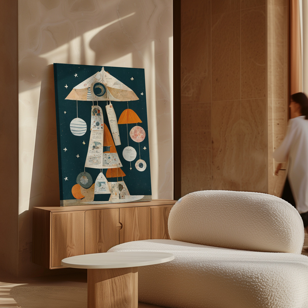 Canvas print - Ufo Mobile over cabinet