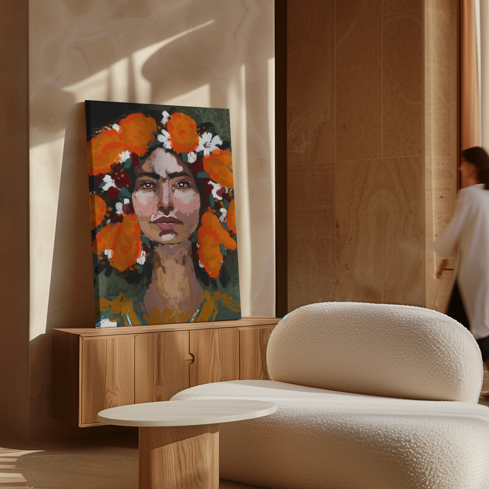 Canvas print - The Power Of Thoughts over cabinet