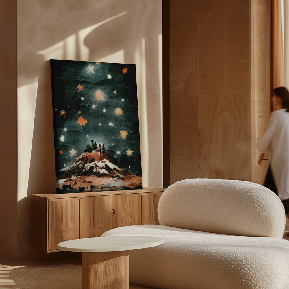 Canvas print - Night Of The Stars over cabinet