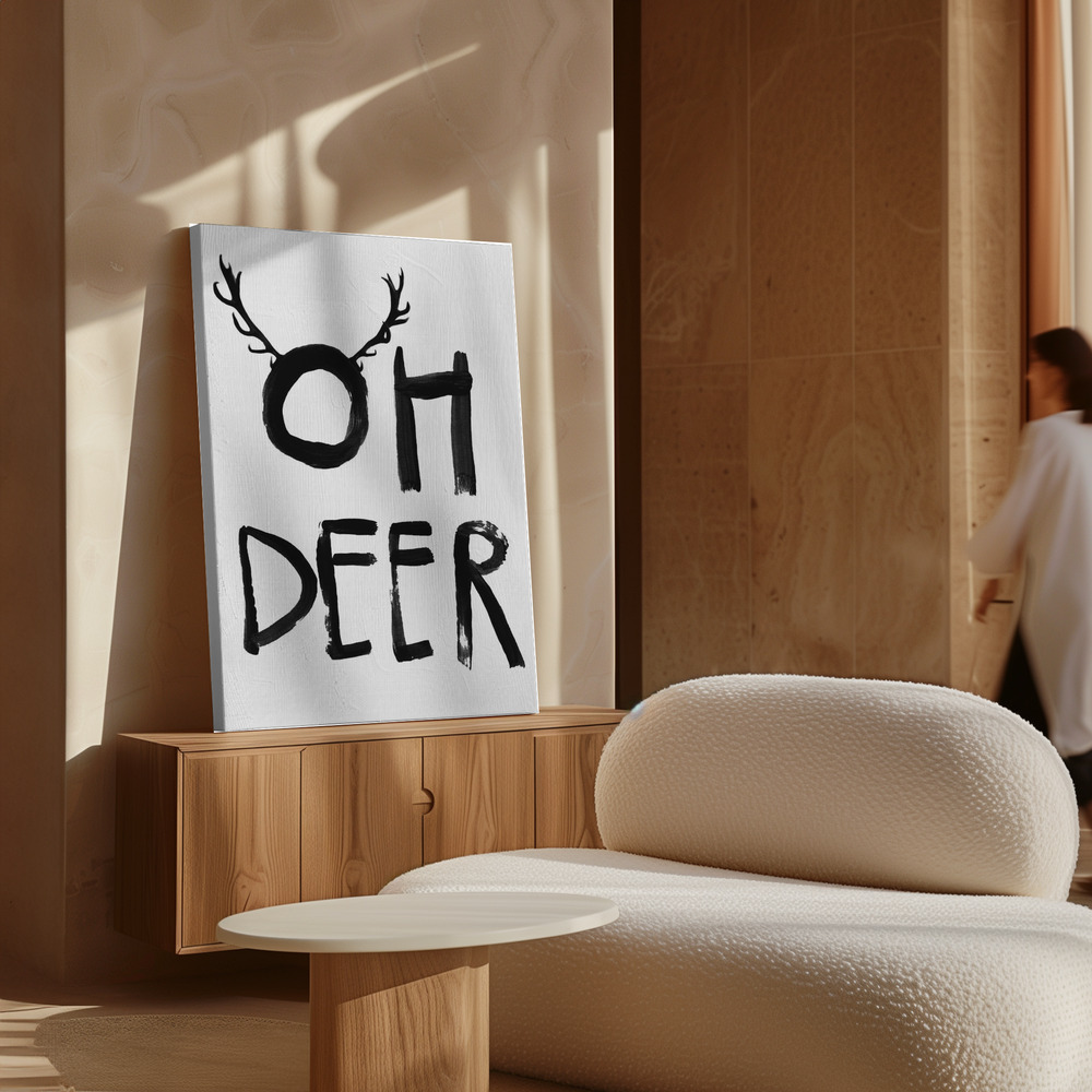 Stampe su tela - Oh Deer sopra il mobile