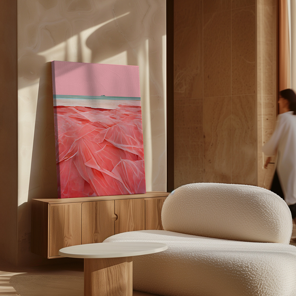 Canvas print - Coral Beach over cabinet