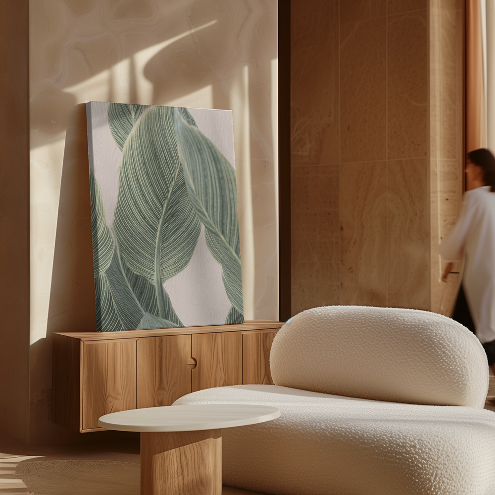 Toile - Calla Leaf au-dessus de l'armoire