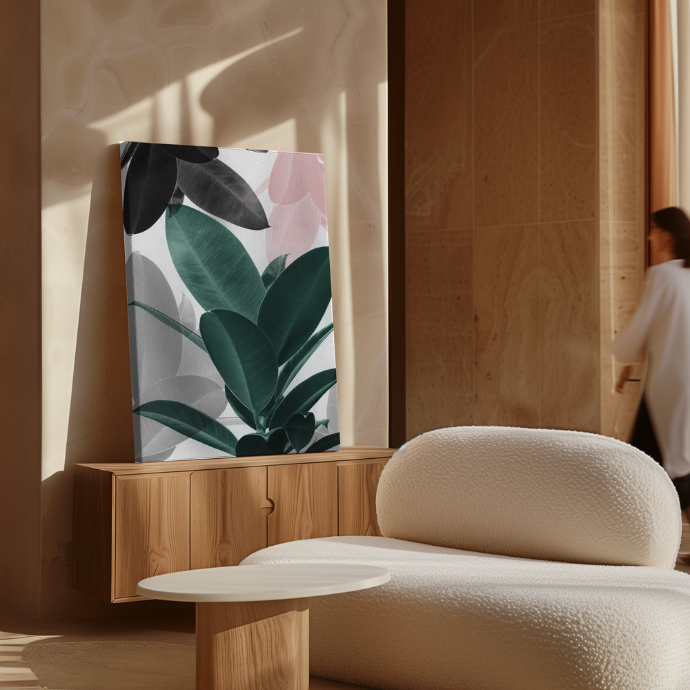 Toile - Leaf Play au-dessus de l'armoire