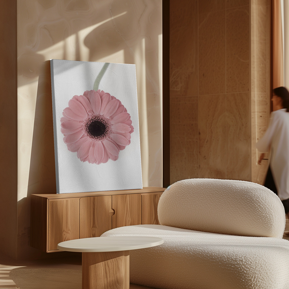 Toile - Pink Gerbera II au-dessus de l'armoire