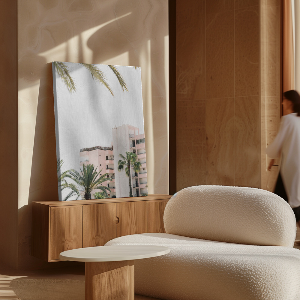 Canvas print - Pink Hotel over cabinet
