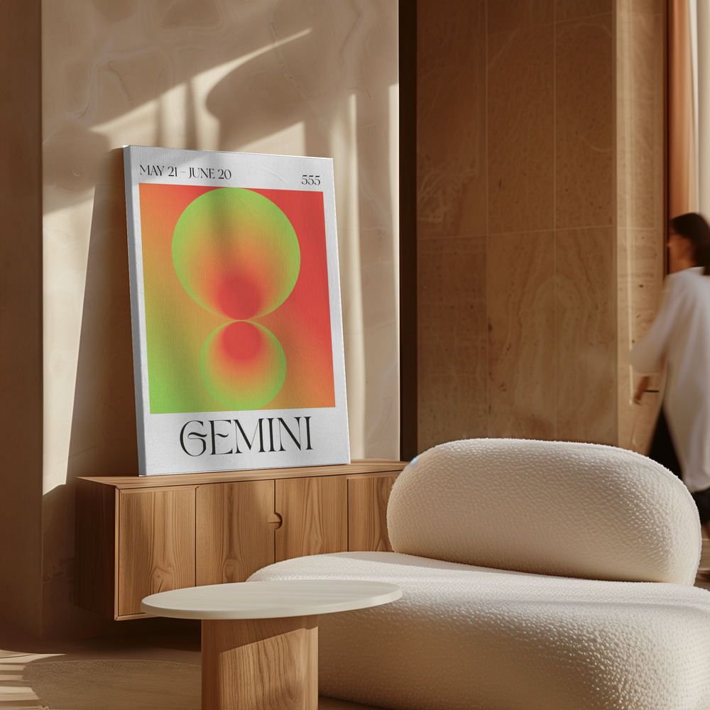 Leinwandbild - Gemini über Schrank