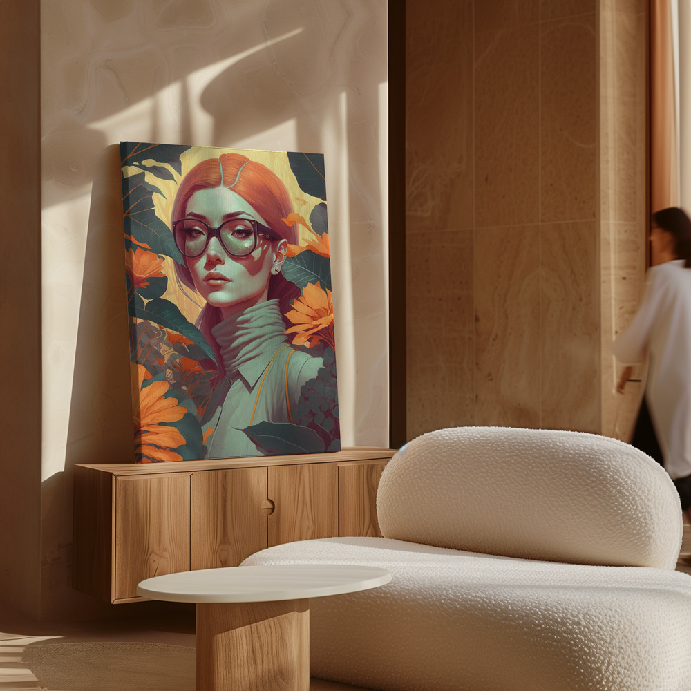 Canvas schilderi - Beauty In The Jungle boven kast