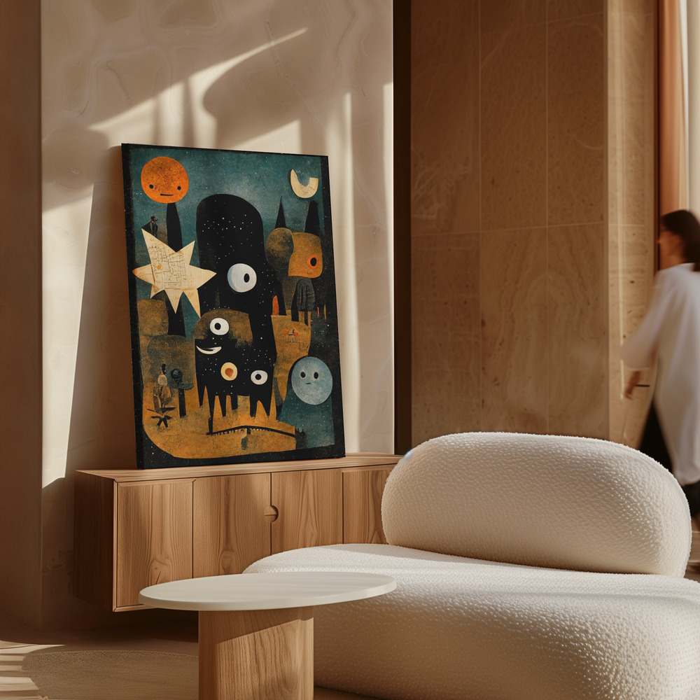 Canvas print - Night Of The Young Monsters over cabinet