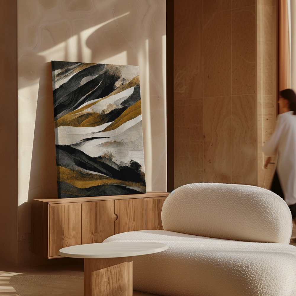 Canvas print - Rough Mountains over cabinet