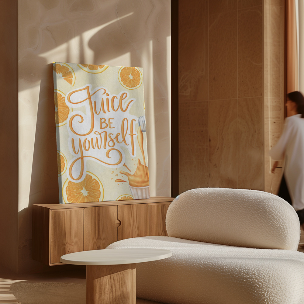 Toile - Juice be Yourself au-dessus de l'armoire