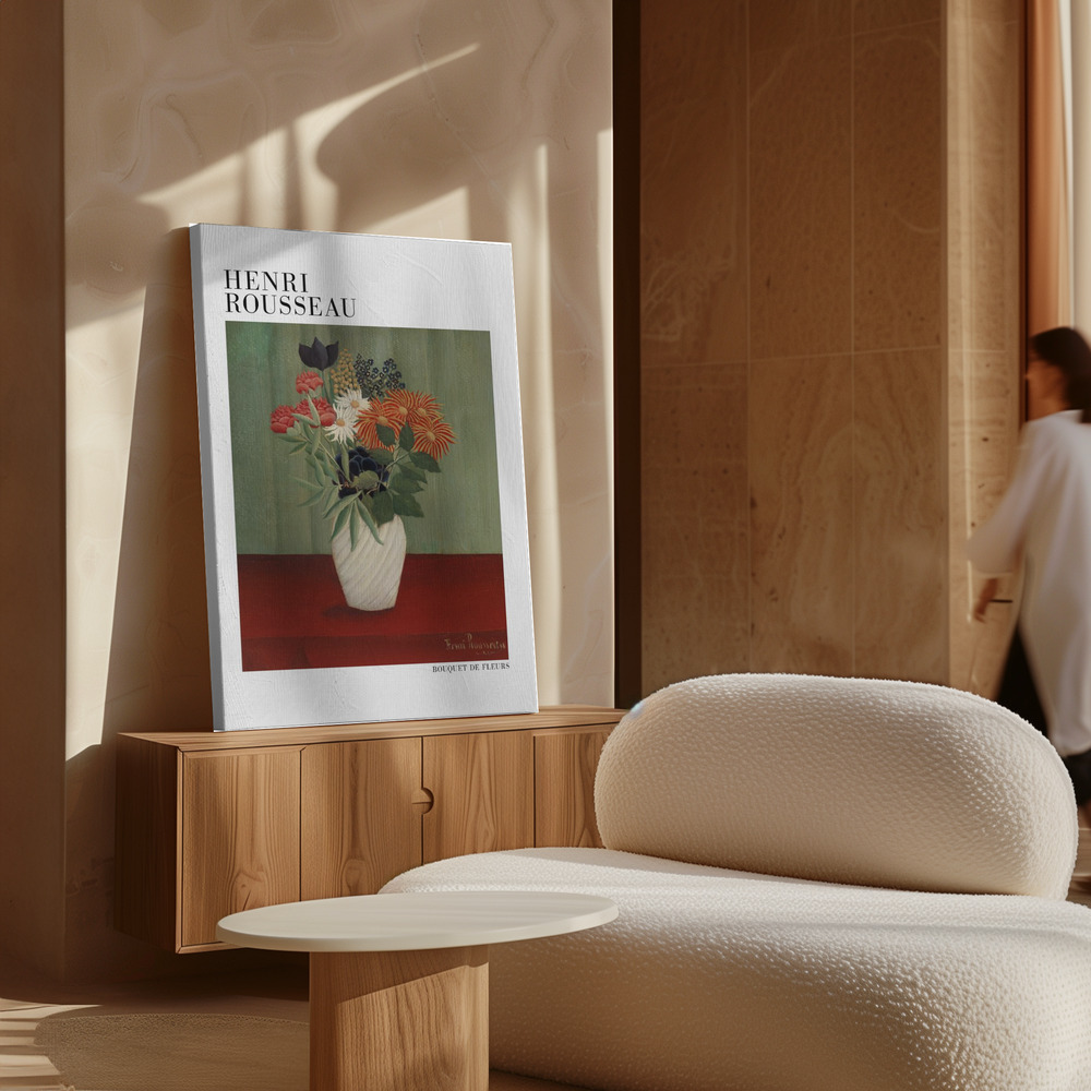 Stampe su tela - Bouquet De Fleurs sopra il mobile