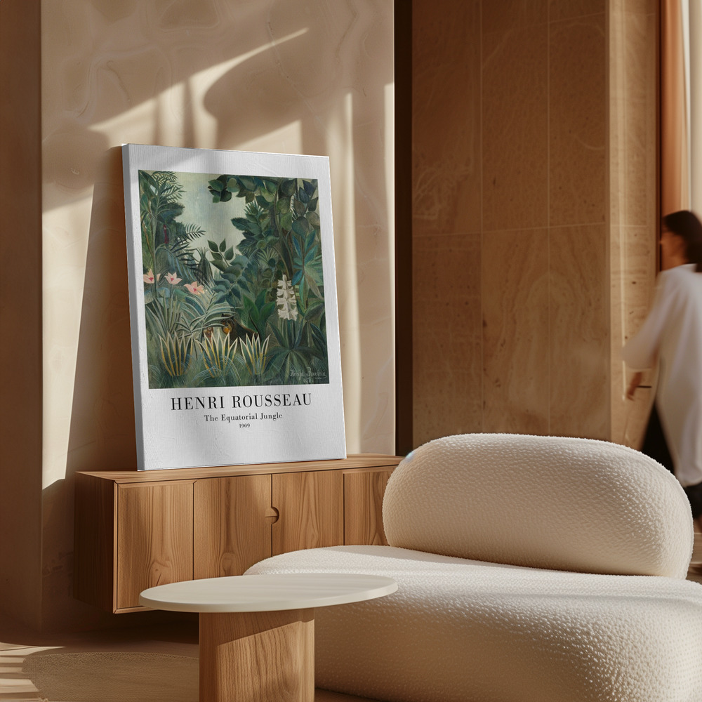 Toile - The Equatorial Jungle au-dessus de l'armoire