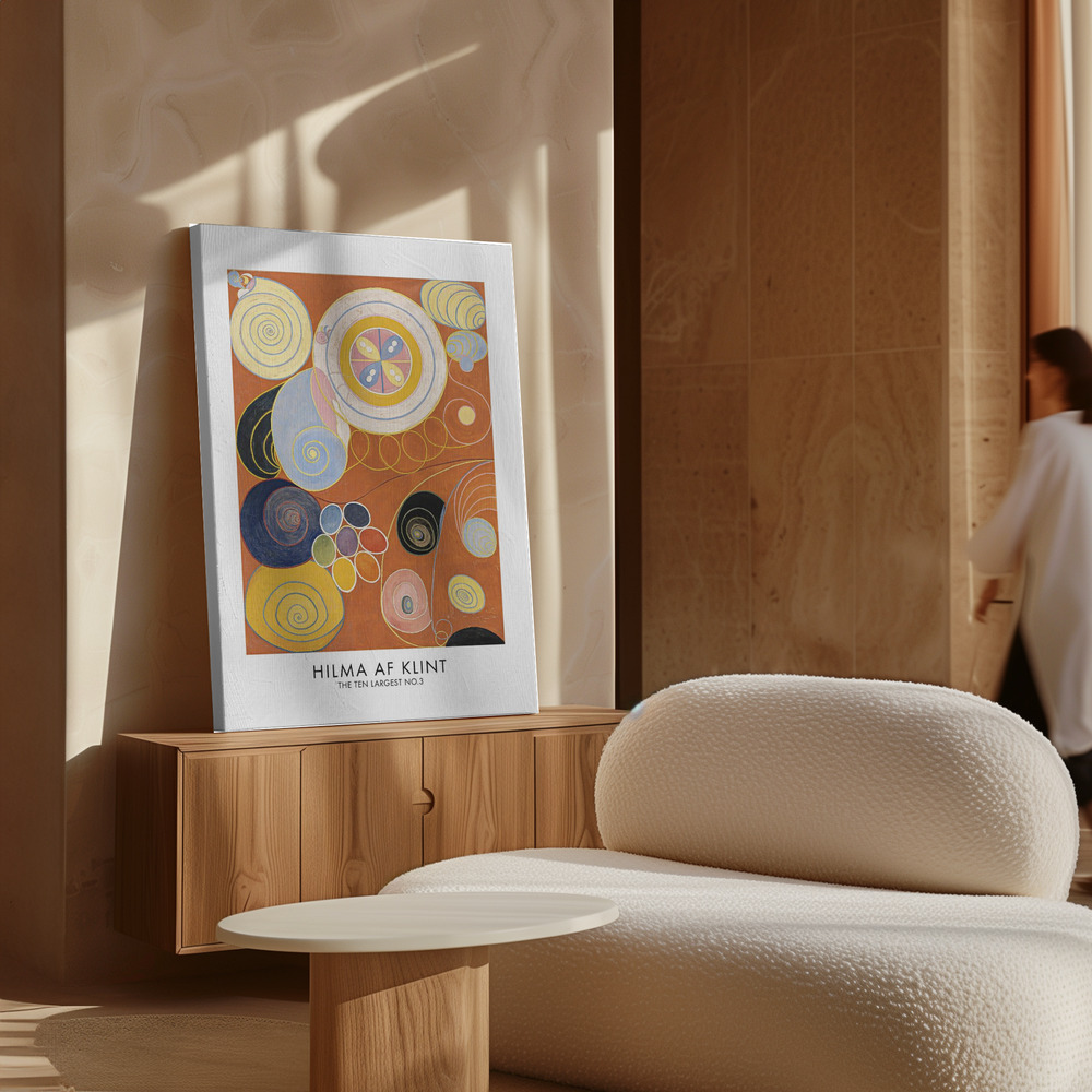 Canvas schilderi - The Ten Largest No.3 Poster - boven kast