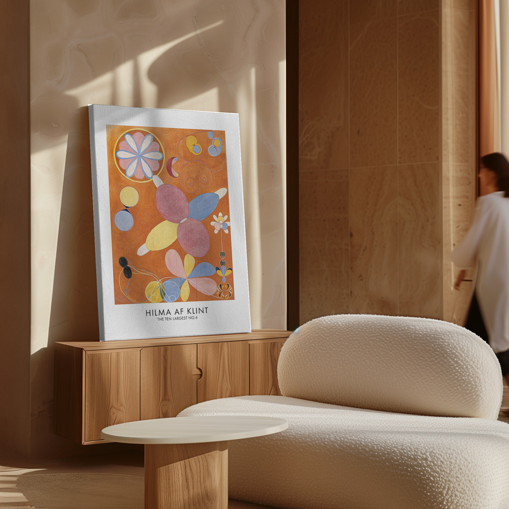 Stampe su tela - The Ten Largest No.4 Poster - sopra il mobile