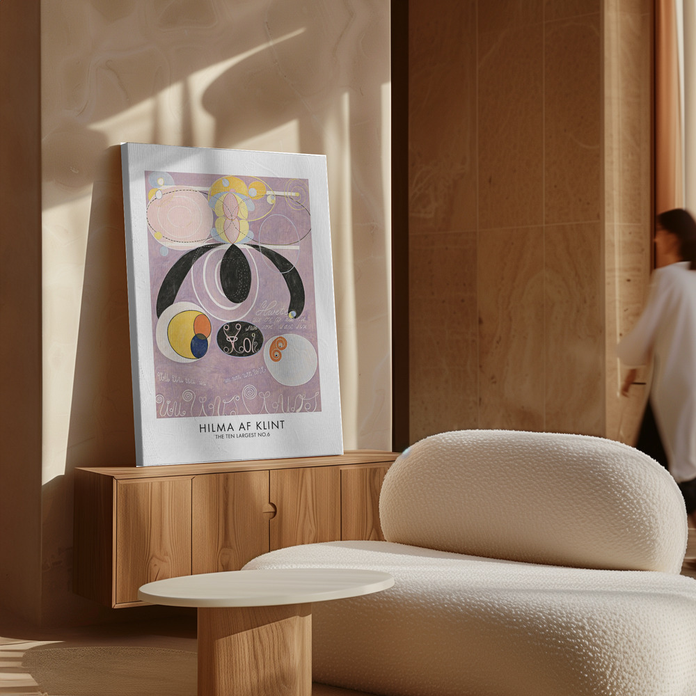 Canvas schilderi - The Ten Largest No.6 Poster - boven kast