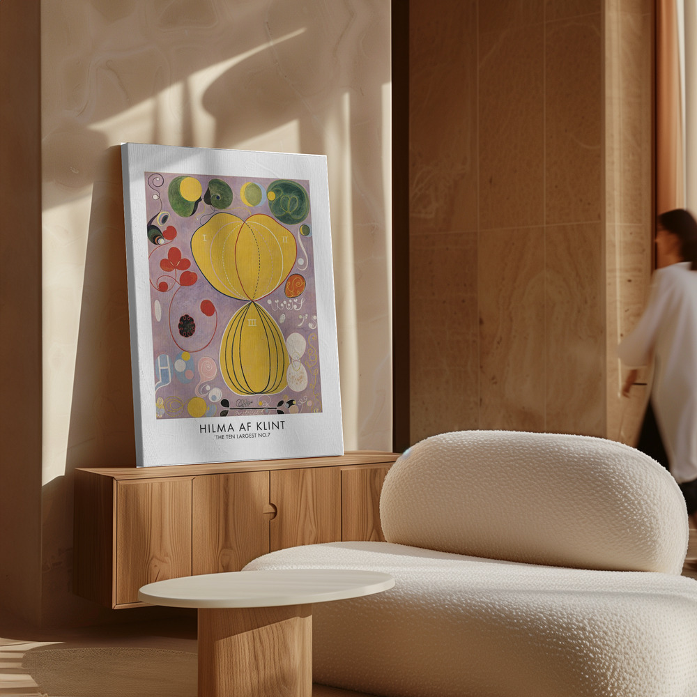 Stampe su tela - The Ten Largest No.7 Poster - sopra il mobile