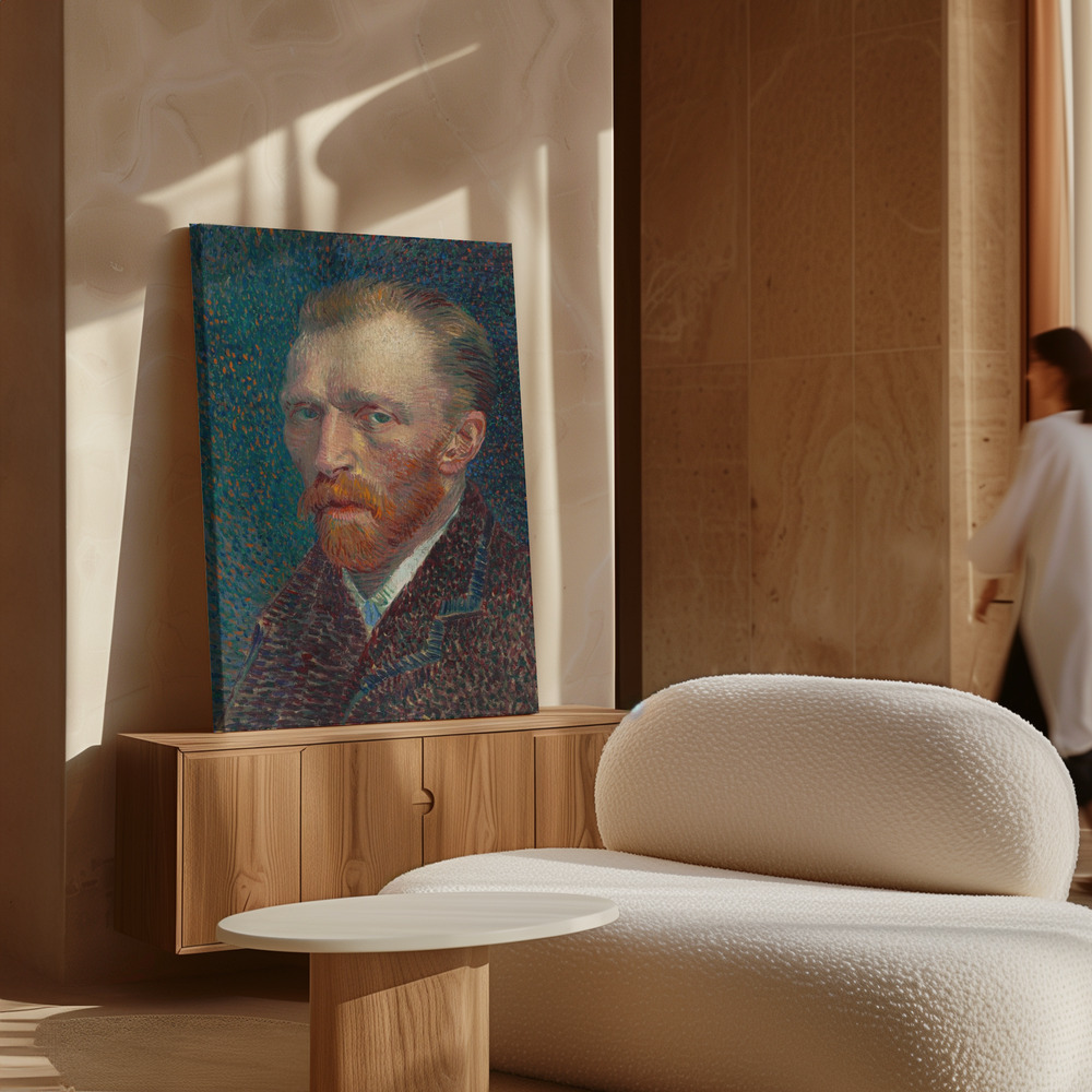 Canvas print - Self-Portrait over cabinet