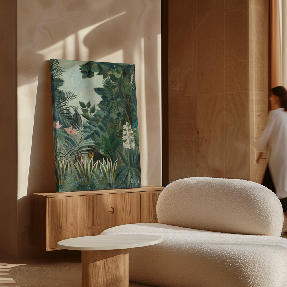 Canvas print - The Equatorial Jungle over cabinet