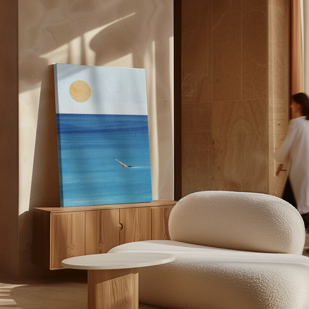 Canvas print - Sea Swim over cabinet