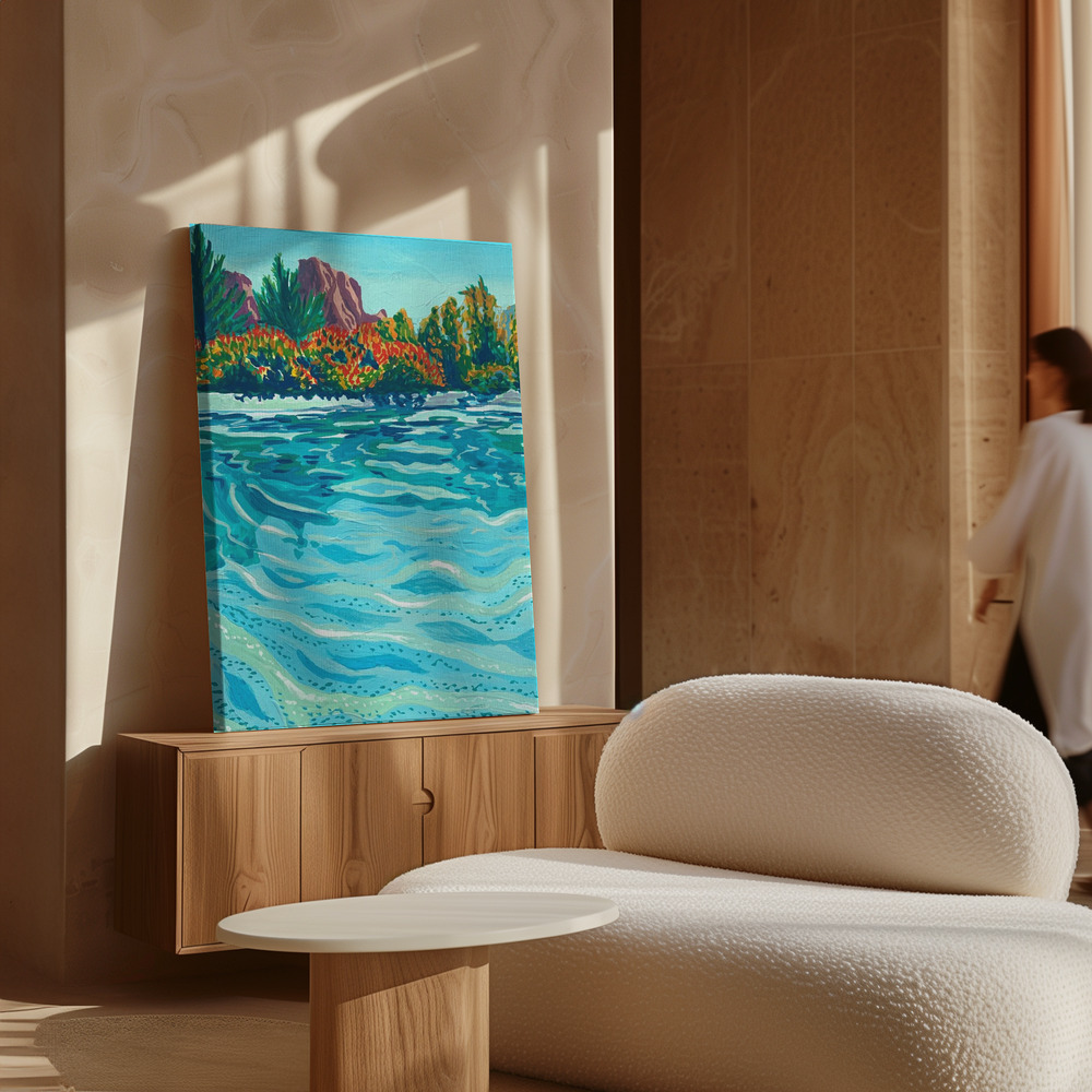 Canvas print - Sedona over cabinet