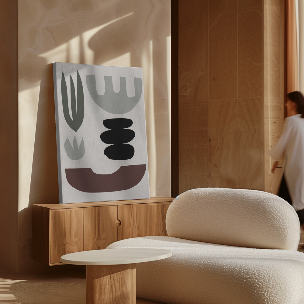 Toile - Shapes au-dessus de l'armoire