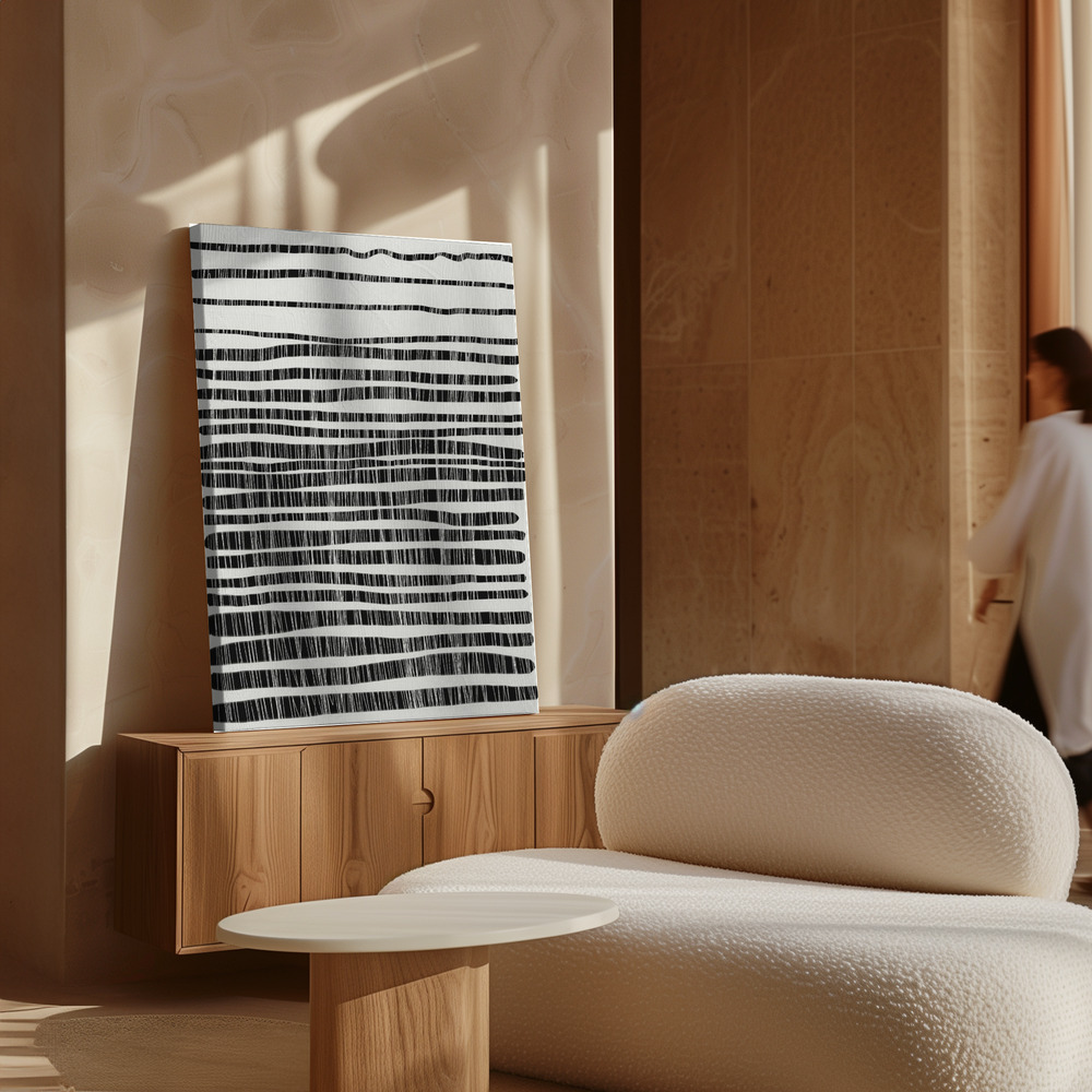 Toile - Lines au-dessus de l'armoire