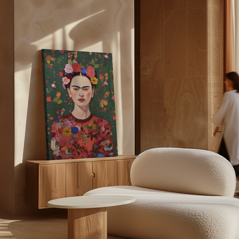 Canvas print - The Love Of Flowers over cabinet