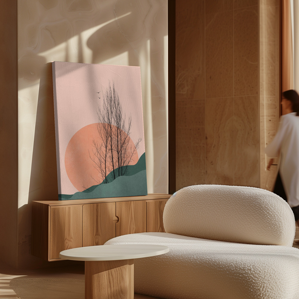 Stampe su tela - Sunset Memories sopra il mobile
