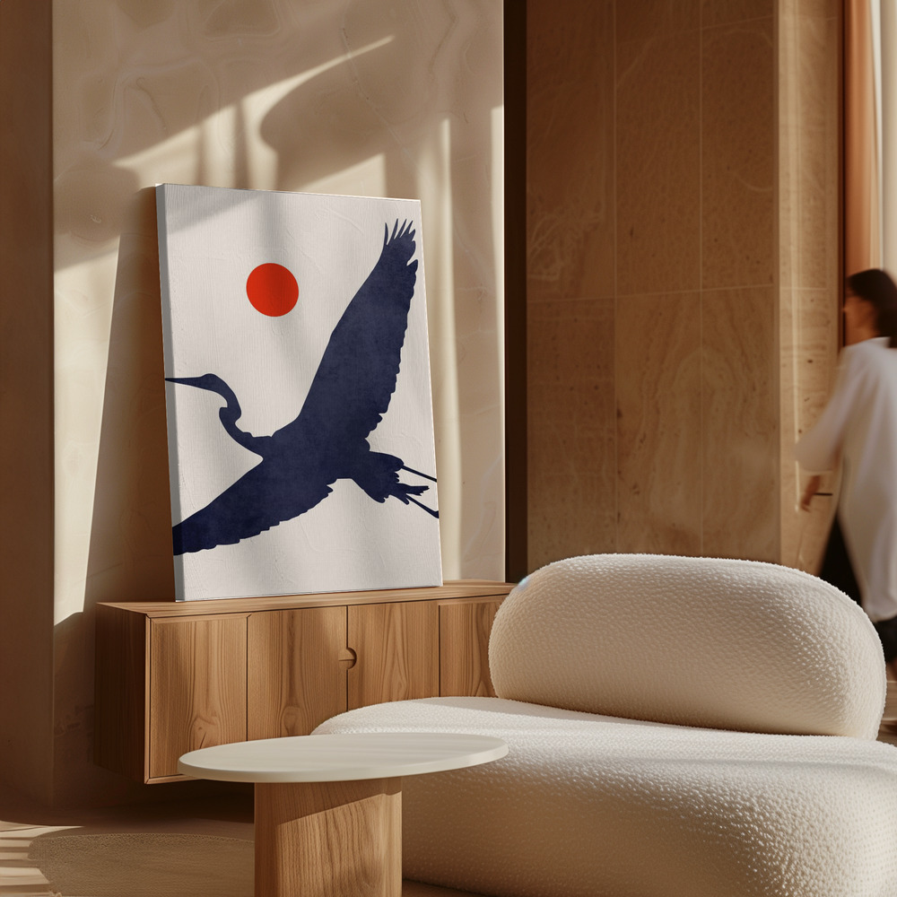 Toile - Crane au-dessus de l'armoire