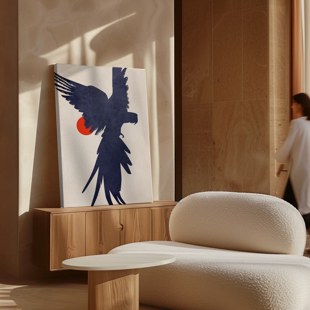 Stampe su tela - Parrot sopra il mobile