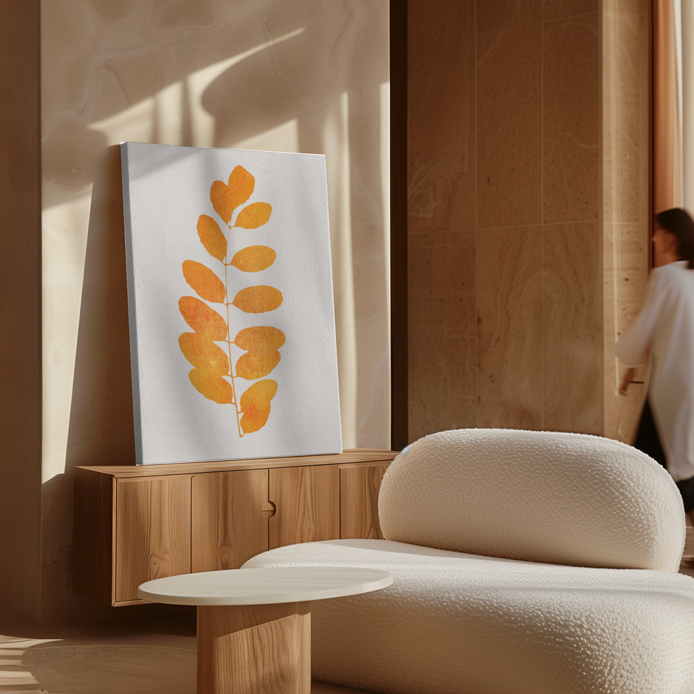 Canvas print - Oak Leaf over cabinet