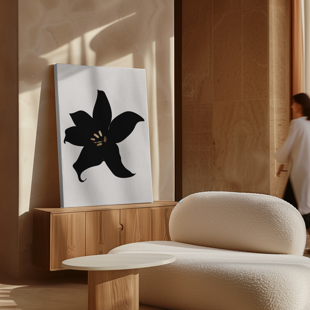 Stampe su tela - Dark Orchid sopra il mobile