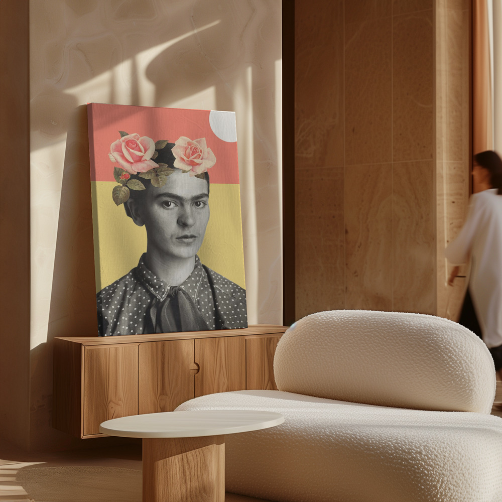Lienzo - Frida Kahlo sobre armario