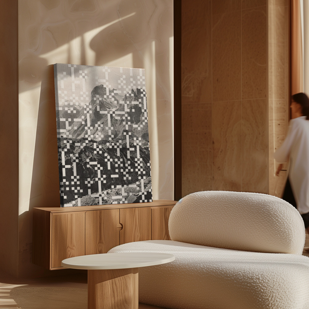 Toile - Mountainscape au-dessus de l'armoire