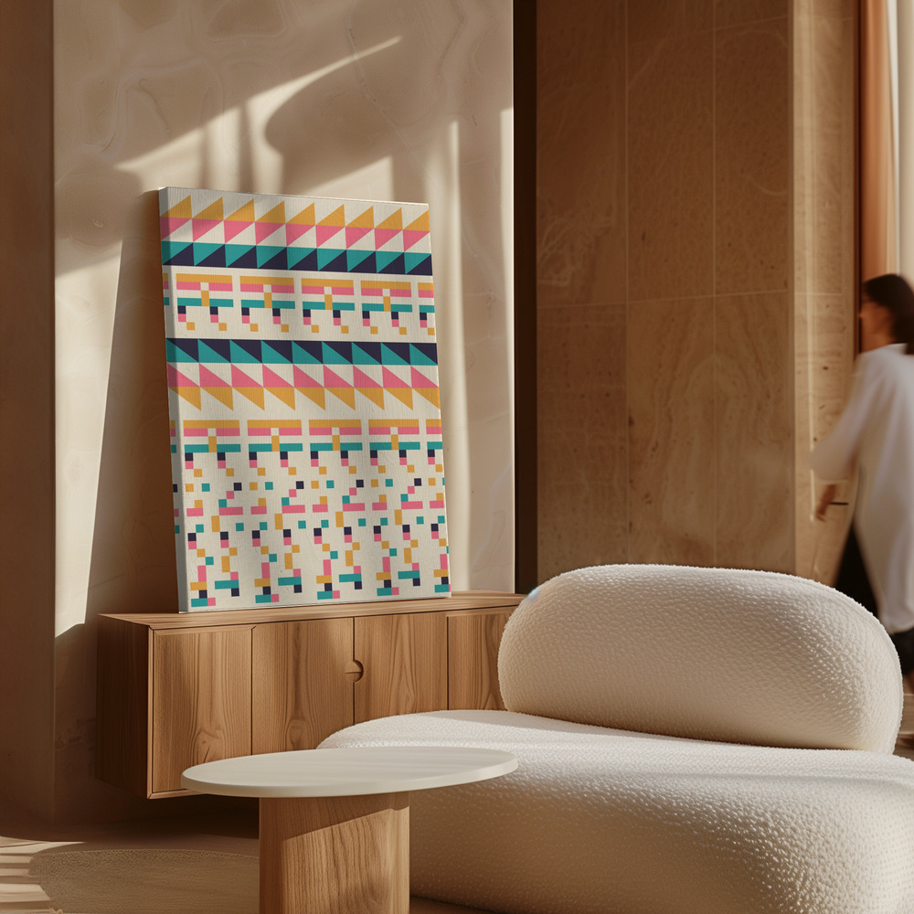 Canvas print - Pattern Nº1 over cabinet