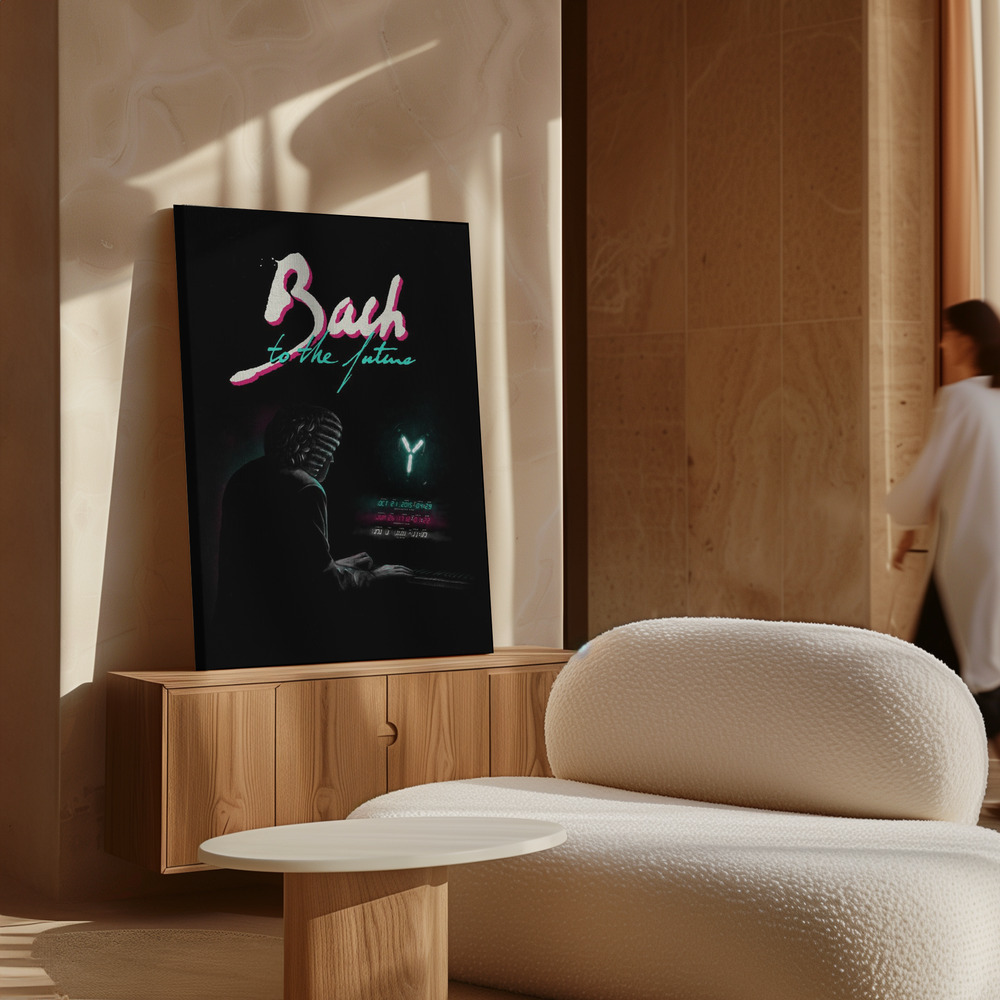 Lærred - Bach To The Future Nº2 over skab