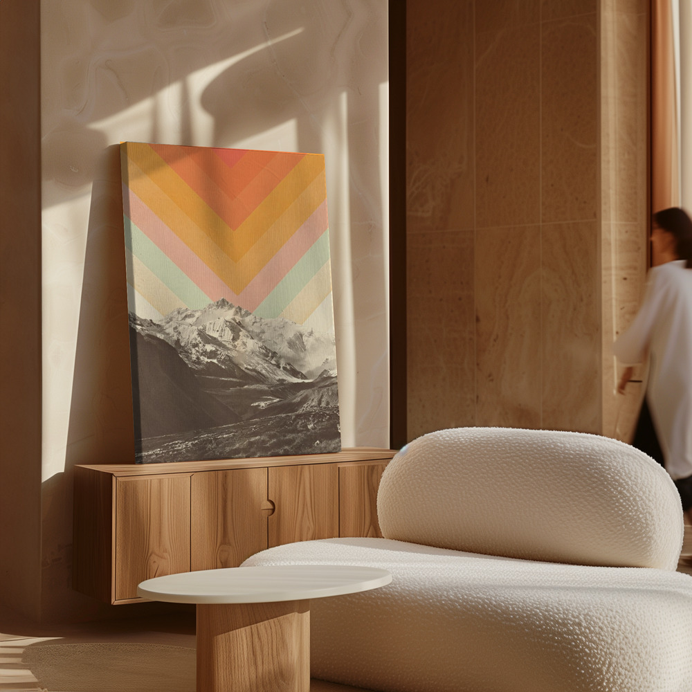 Toile - Mountainscape Nº2 au-dessus de l'armoire