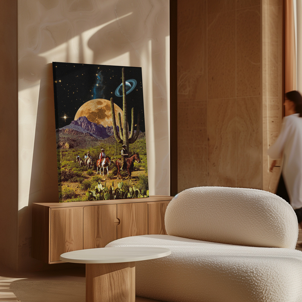 Canvas print - Space Cowboys over cabinet