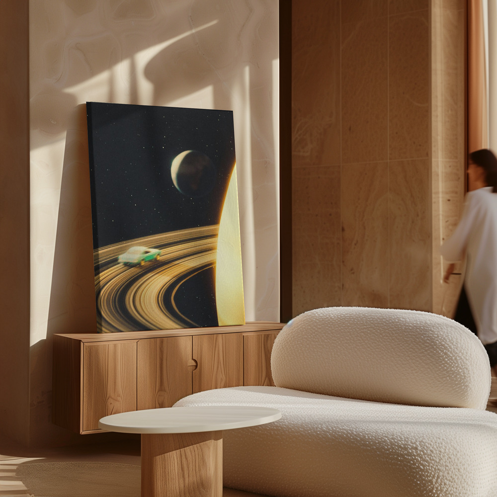 Canvas print - Saturn Highway over cabinet