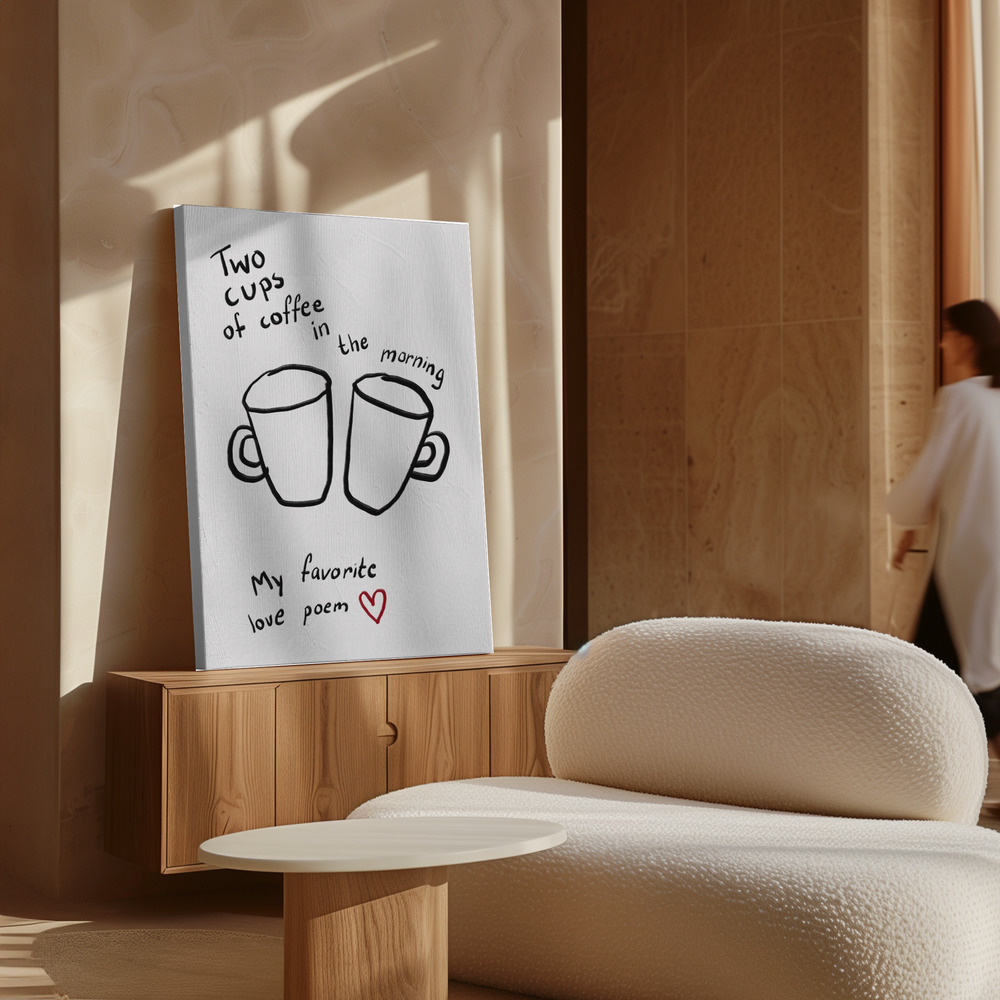 Toile - Two Cups au-dessus de l'armoire