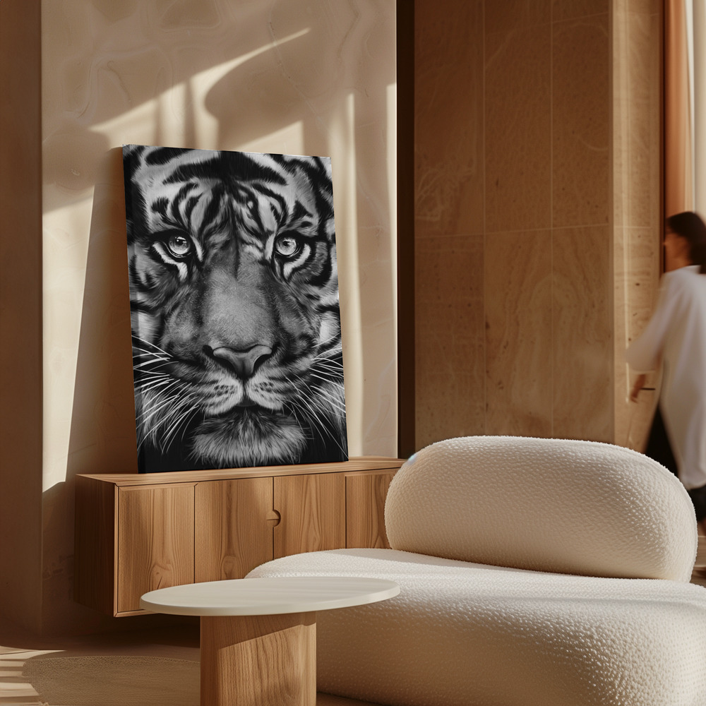 Stampe su tela - Tiger sopra il mobile