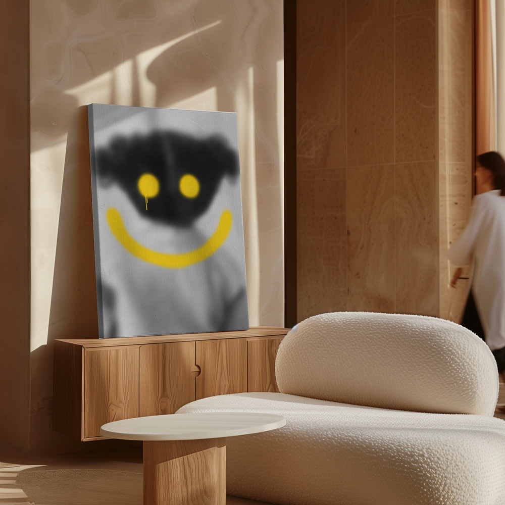 Toile - Smile II au-dessus de l'armoire
