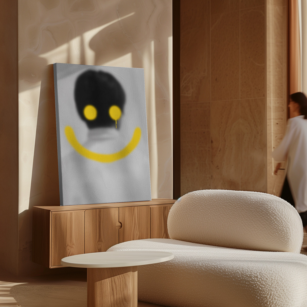 Toile - Smile au-dessus de l'armoire