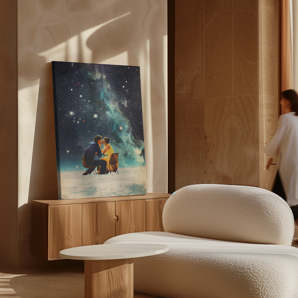 Toile - I'll Take You To the Stars for a Second Date au-dessus de l'armoire