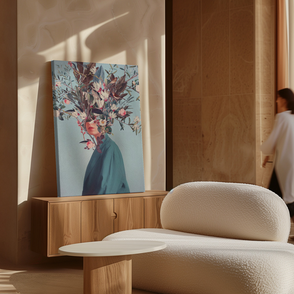 Canvas print - I Was Hidden but You Saw Me over cabinet