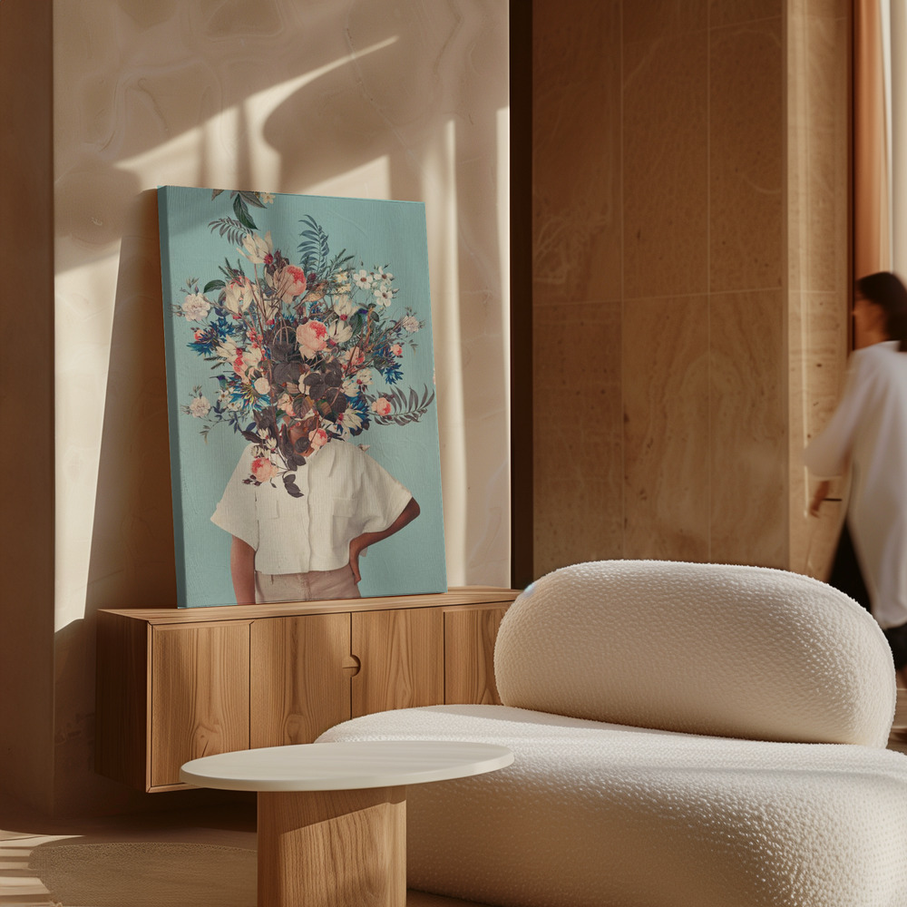 Canvas print - Thank God It's Spring over cabinet