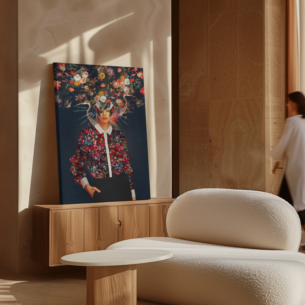 Canvas print - Your Head Was Full of Colours That Had No Names over cabinet